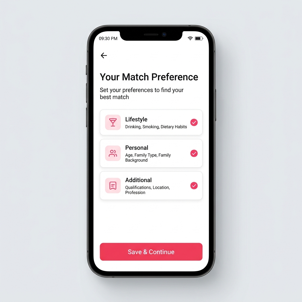 Add your Preferences